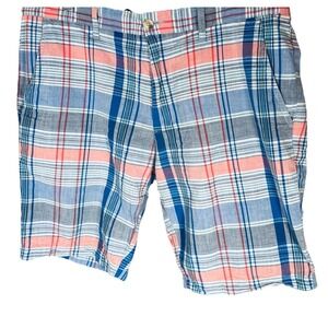 U.S. Polo Assn. Men's W36 Madras Plaid Shorts Preppy Golf Outdoor Resort Sports